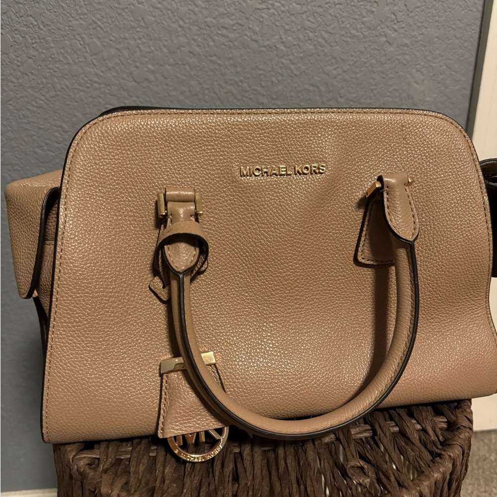 Beige Medium Sized Michael Kors Purse